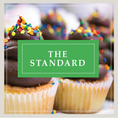 The Standard cupcake at Cupcake DownSouth, a dessert bakery in Charleston, SC and Columbia, SC